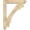 Ekena Millwork Merced Arts and Crafts Rough Sawn Bracket w/ Offset Brace, Douglas Fir, 6"W x 30"D x 38"H BKT0604X30X38MRC03RDF - alternate 4